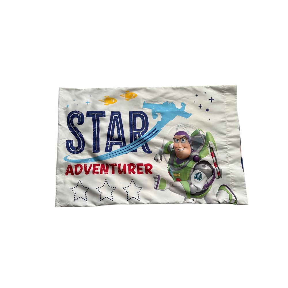 Disney Pixar Toy Story 4 Pillowcase Buzz Woody Kids Bedding Blue 19.5x30